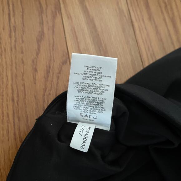 Express Pencil Skirt Womens 10 Black Knee Length Lined Split Work Office Classic - Picture 4 of 9